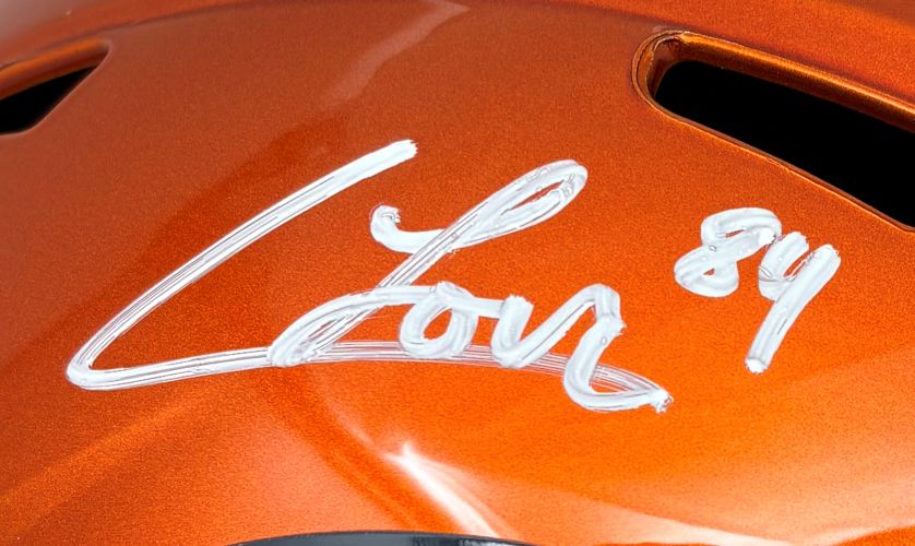 Colston Loveland Signed Chicago Bears Full Size Flash Speed Replica Helmet BAS