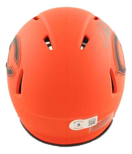 Colston Loveland Signed Chicago Bears Rave Mini Speed Helmet BAS