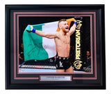 Conor McGregor Signed Framed 16x20 MMA Photo 1st MMA Win Inscribed Fanatics