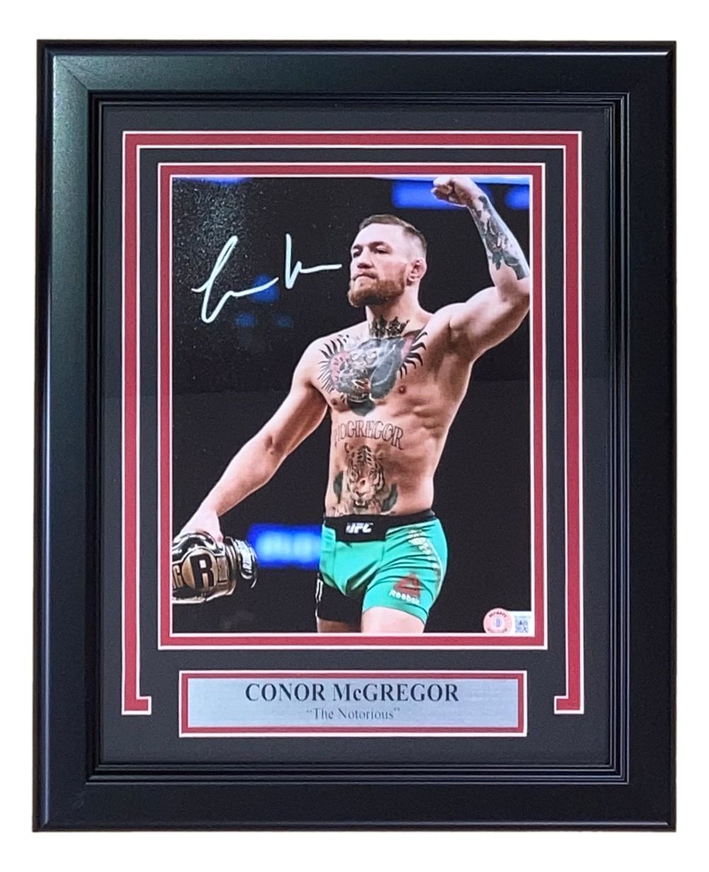 Conor McGregor Signed Framed 8x10 MMA Photo BAS BJ48813