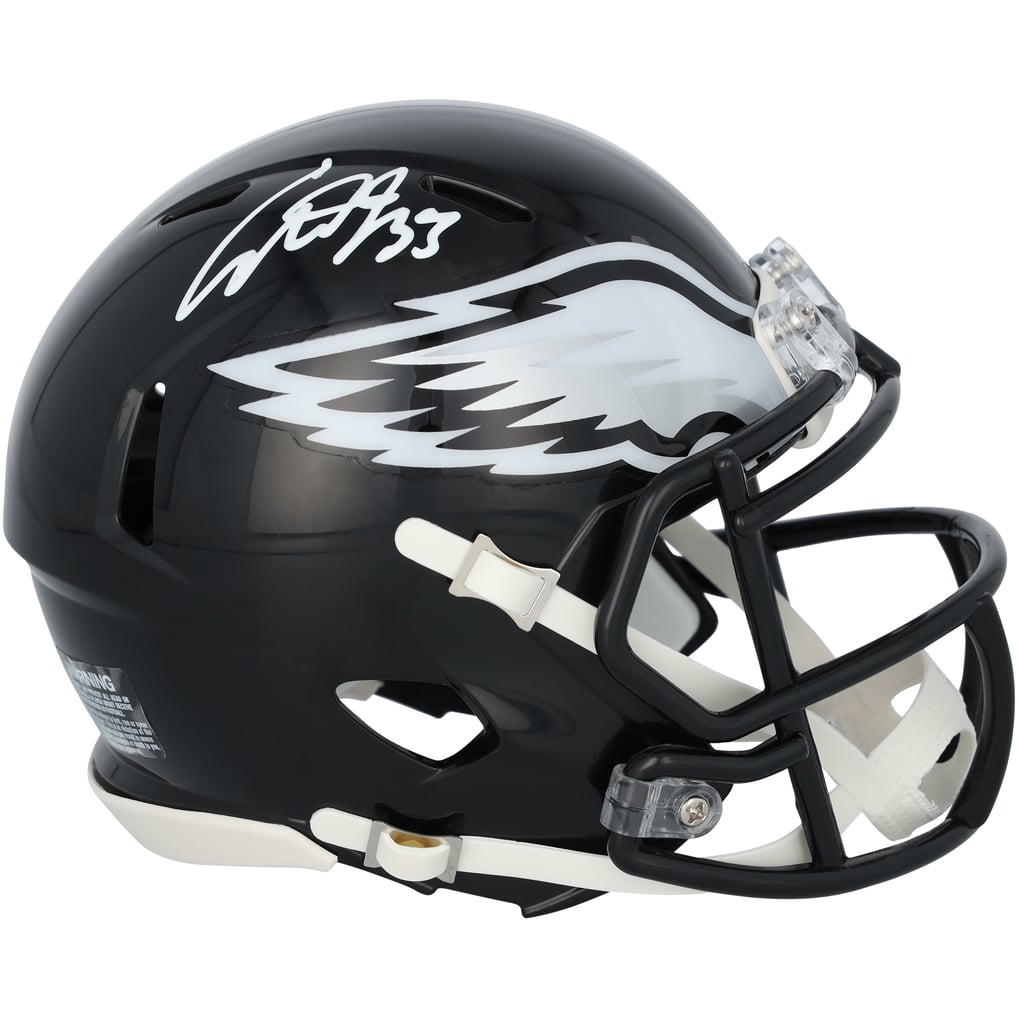 Cooper DeJean Autographed Philadelphia Eagles 2022 Black Alternate Speed Mini Helmet Fanatics