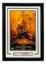 Corey Feldman Signed Framed 11x17 The Goonies Photo Peace Inscribed BAS