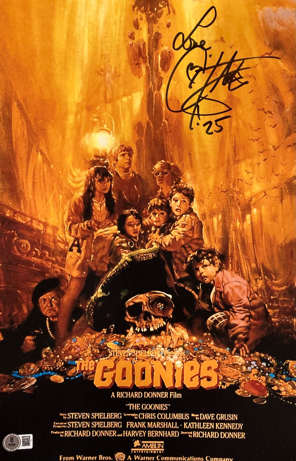 Corey Feldman Signed 11x17 The Goonies Photo Love Inscribed BAS