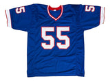 Cornelius Bennett Buffalo Signed Blue Rookie Football Jersey JSA