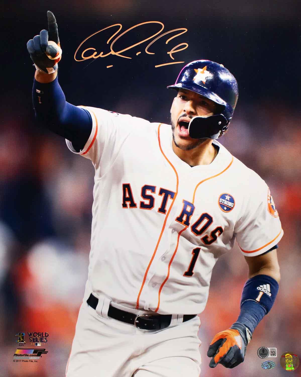 Carlos Correa Signed 16x20 Houston Astros Photo BAS