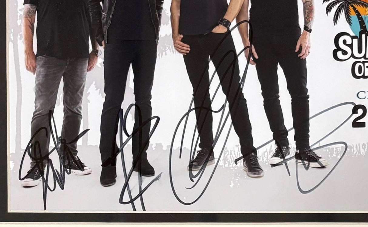 Creed (4) Band Signed Framed 8x10 Photo BAS LOA