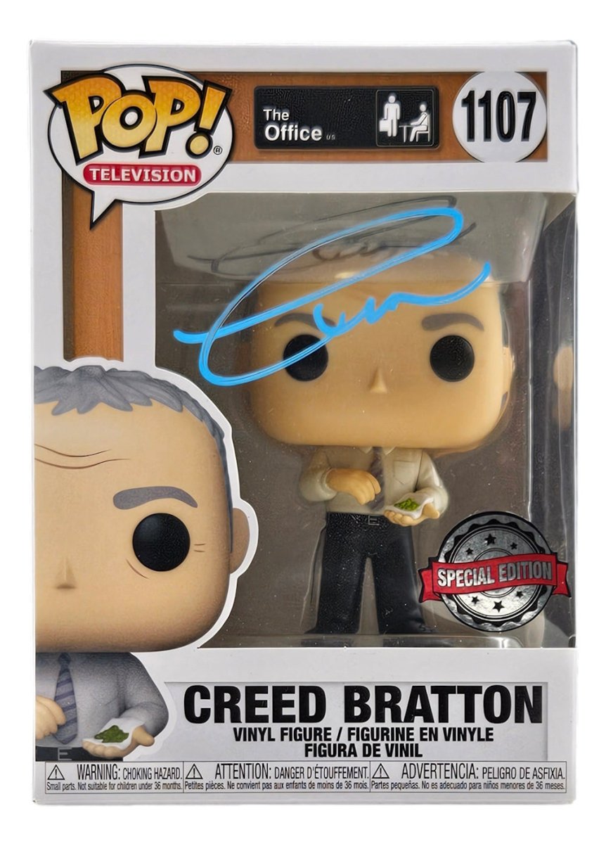 Creed Bratton Signed In Blue The Office Funko Pop #1107 JSA ITP Hologram - Sports Integrity