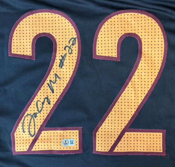 Jacory Croskey-Merritt Washington Signed Black Football Jersey BAS