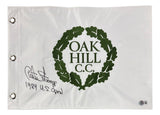 Curtis Strange Signed Oak Hill Country Club Golf Flag 1989 US Open BAS