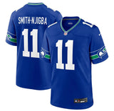 Jaxon Smith-Njigba Unsigned Seattle Seahawks Blue Throwback Nike Jersey Size XXL Stock #265828