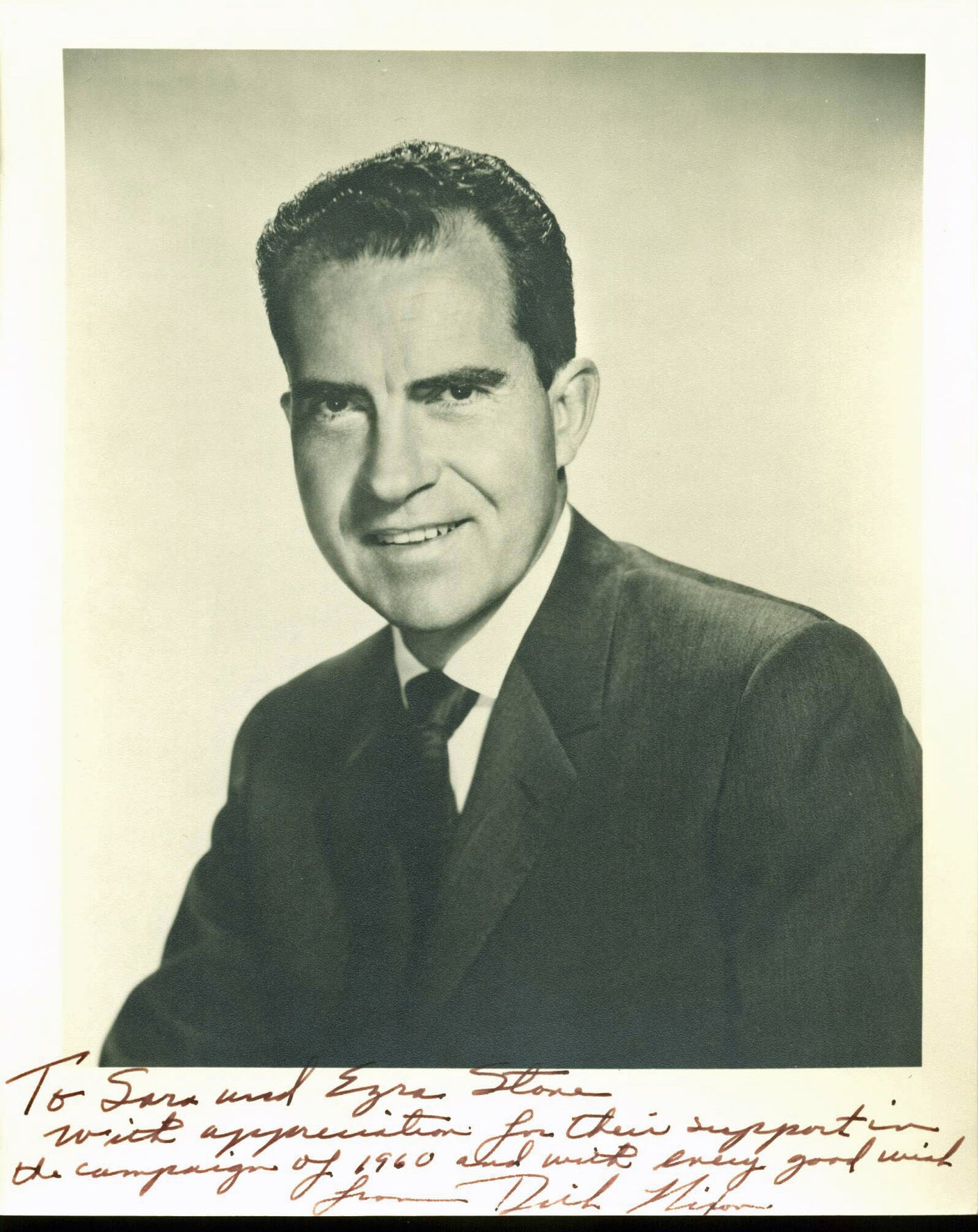 President Richard Nixon Authentic Signed 8X10 Vintage Photo PSA/DNA #AB08234
