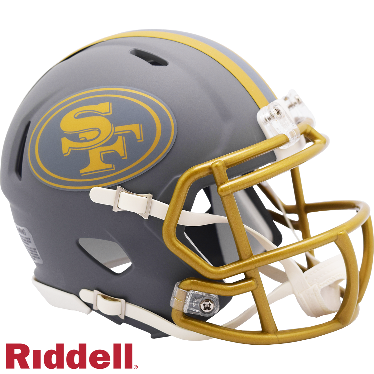San Francisco 49ers Slate Speed Mini Football Helmet