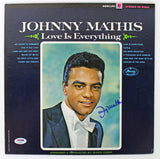 Johnny Mathis Authentic Signed Love Is Everything Album Cover PSA/DNA #AB43090