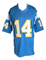 Dan Fouts San Diego Signed Powder Blue Football Jersey HOF 93 PSA/DNA
