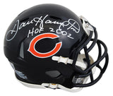 Dan Hampton Signed Chicago Bears Mini Speed Helmet HOF 2002 BAS