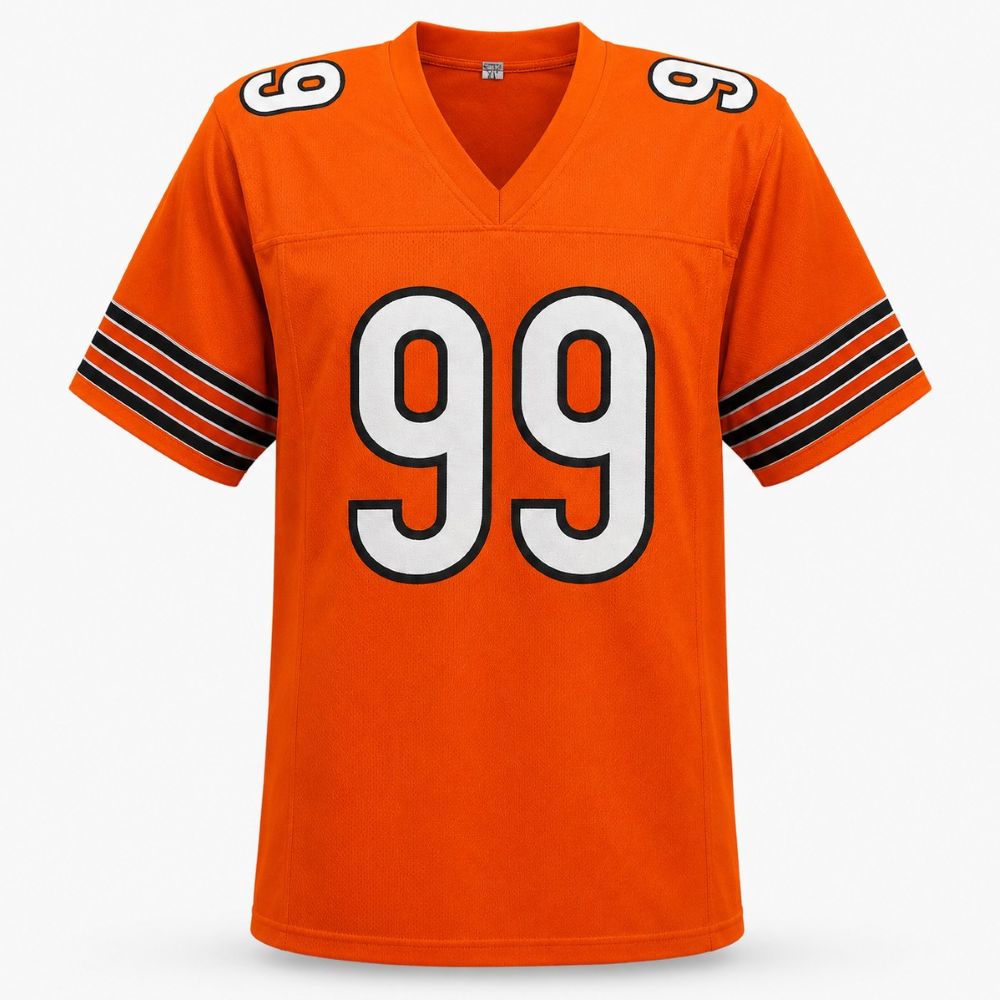 Dan Hampton Chicago Signed Orange Football Jersey HOF 2002 BAS