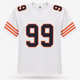 Dan Hampton Chicago Signed White Football Jersey HOF 2002 BAS