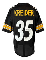 Dan Kreider Pittsburgh Signed Black Football Jersey JSA Hologram