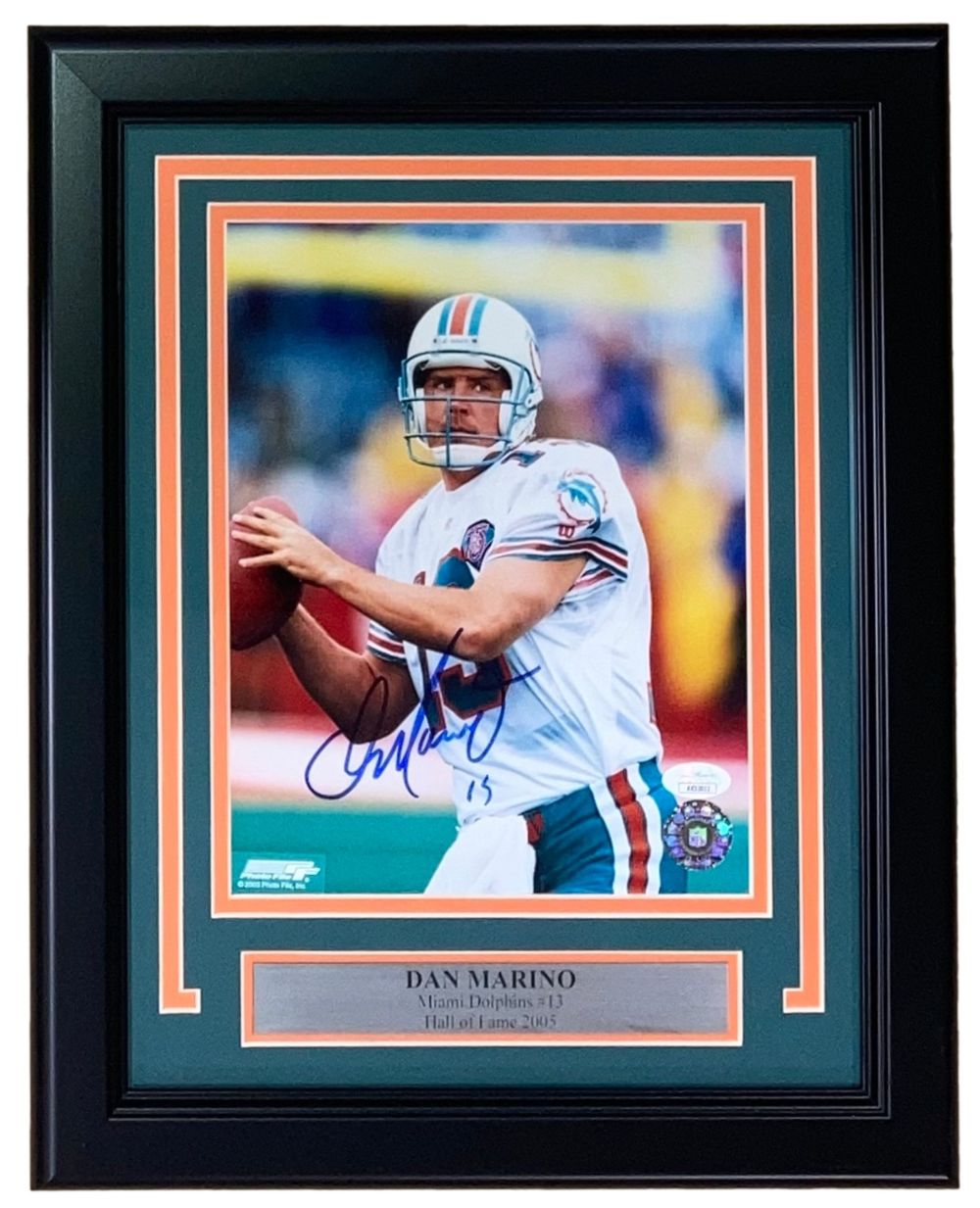 Dan Marino Signed Framed 8x10 Miami Dolphins Photo JSA
