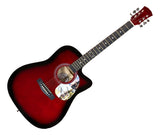 Dan & Shay Signed 41" Bigger Houses Red Acoustic Guitar BAS