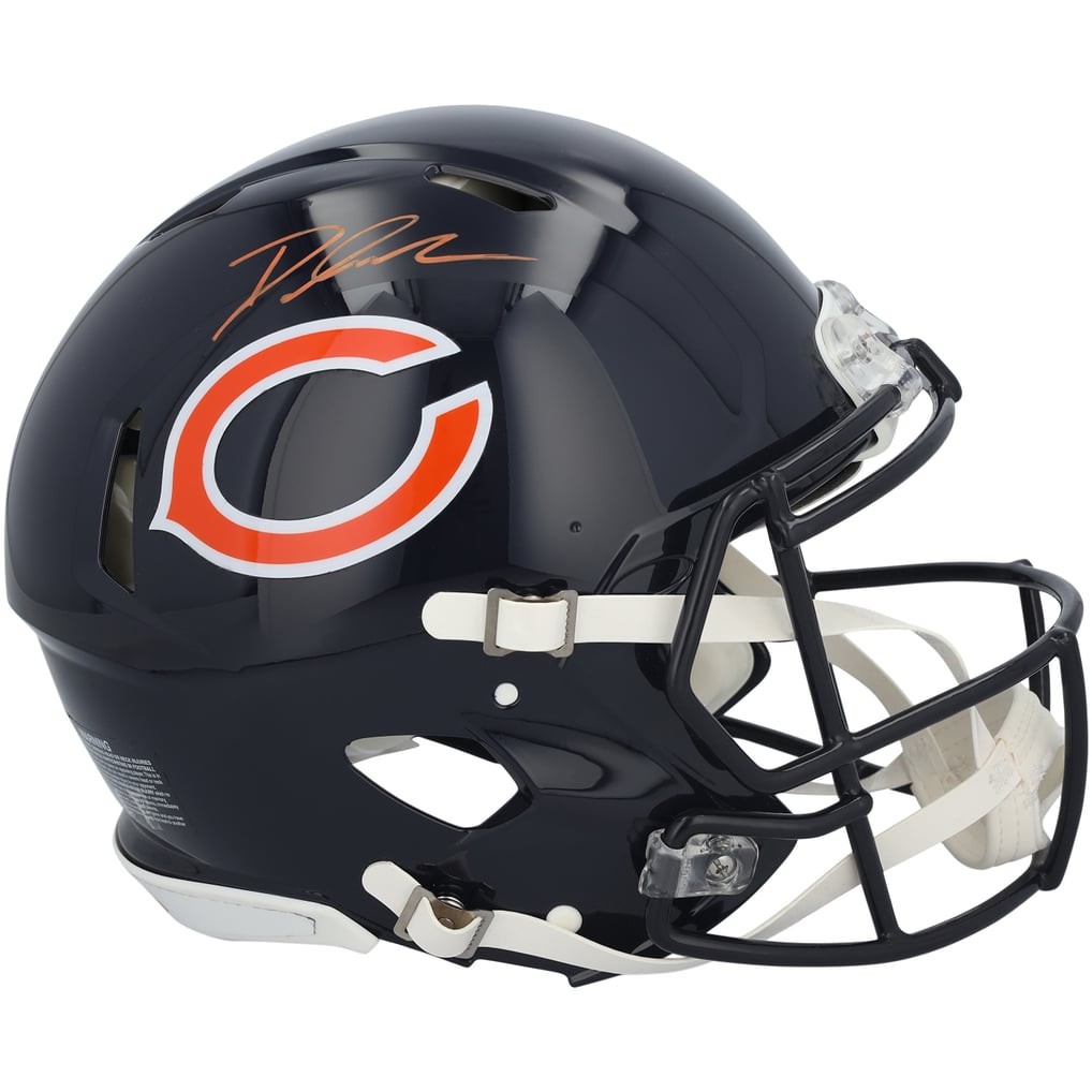 D'Andre Swift Autographed Chicago Bears Riddell Speed Authentic Helmet Fanatics