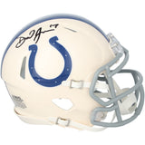 Daniel Jones Autographed Indianapolis Colts RETRO Speed Mini Helmet Fanatics