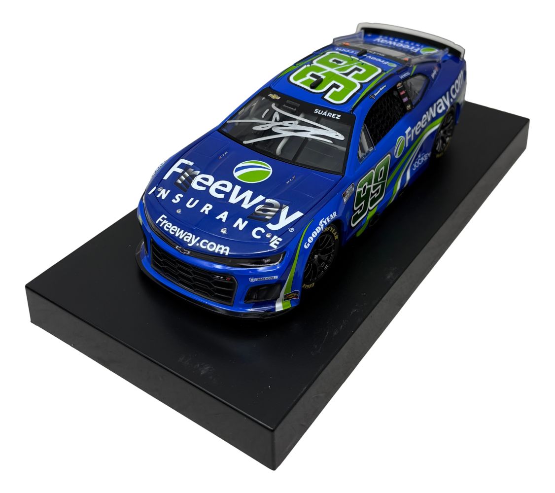 Daniel Suarez Signed 1:24 NASCAR Freeway Insurance Die-Cast Car PSA/DNA