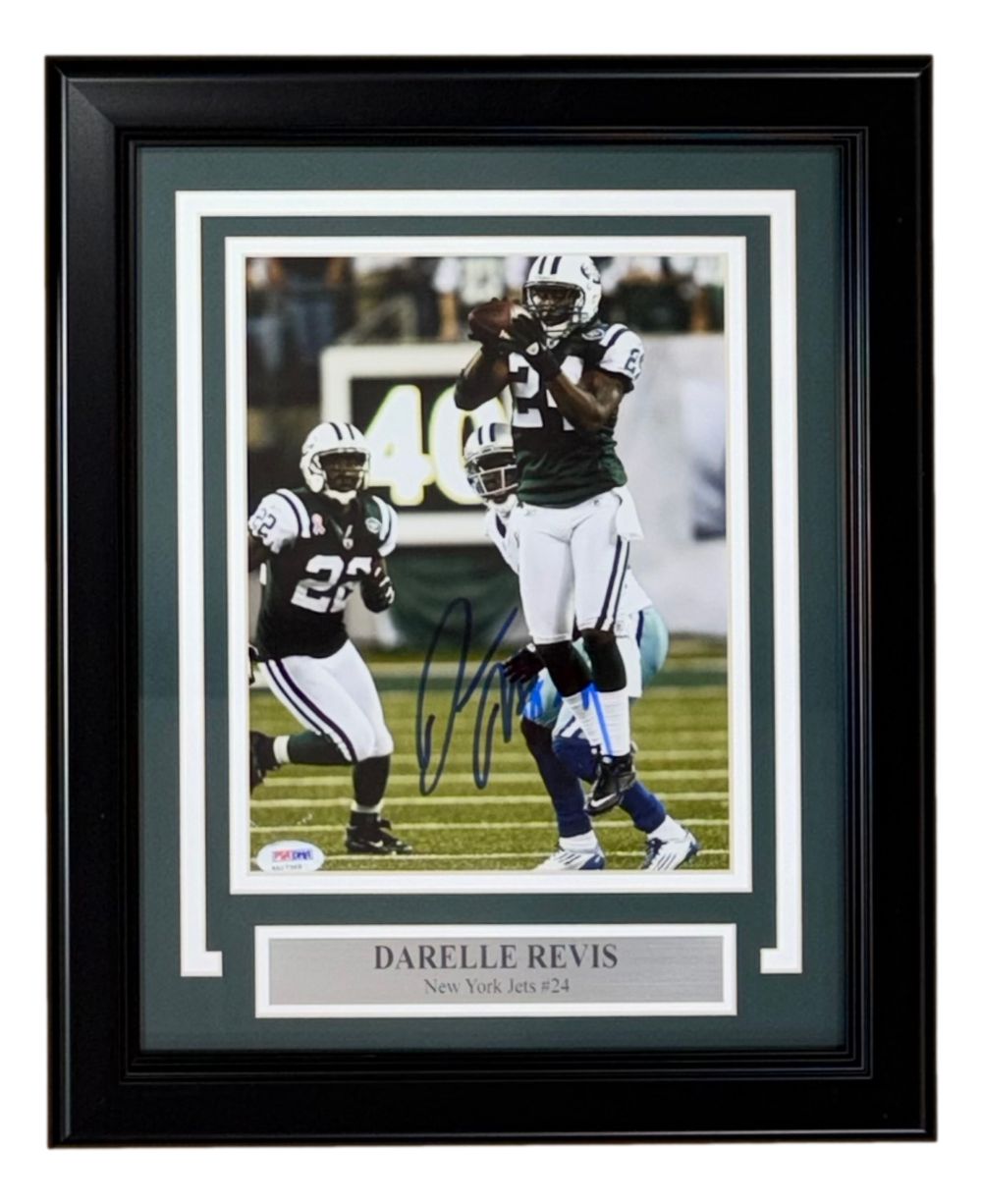Darelle Revis Signed Framed 8x10 New York Jets Photo PSA/DNA