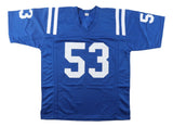 Darius Leonard Indianapolis Signed Blue Football Jersey BAS