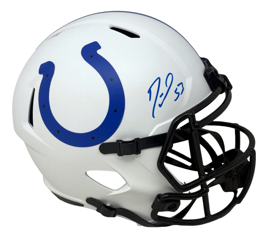 Darius Leonard Signed Colts FS Lunar Eclipse Replica Speed Helmet Fanatics