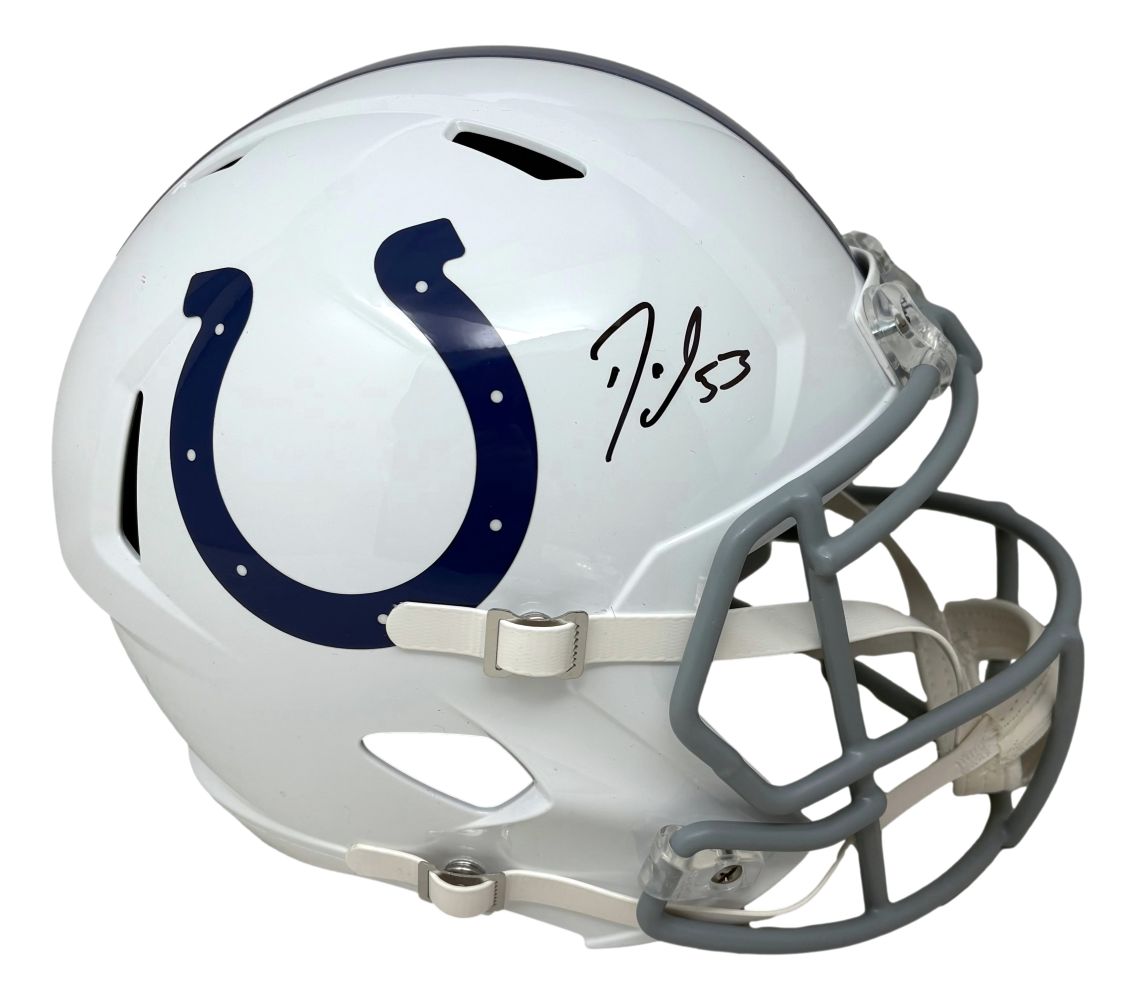 Darius Leonard Signed Indianapolis Colts Full Size Replica Speed Helmet Fanatics