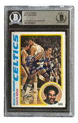 Dave Bing Signed 1978/79 Topps #61 Boston Celtics Trading Card BAS