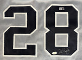 David Justice New York Signed Gray Baseball Jersey Sports Integrity