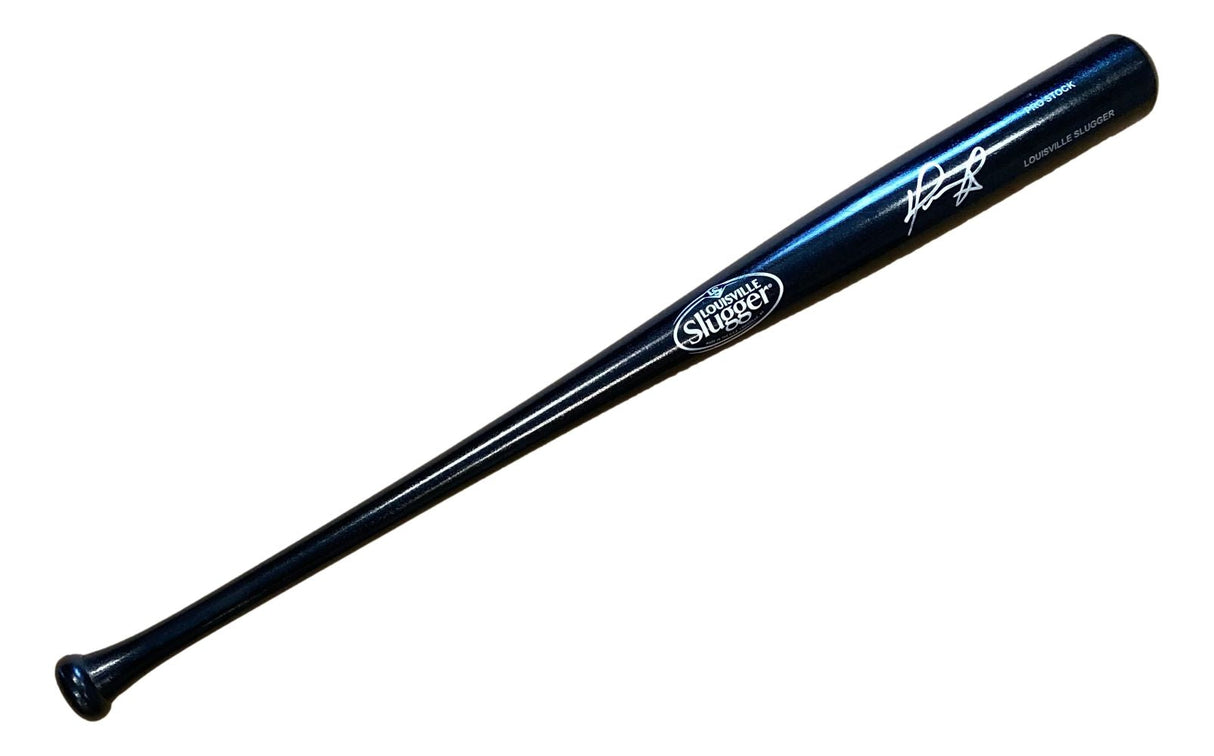 David Ortiz Red Sox Signed Black Louisville Slugger Bat JSA QR Hologram