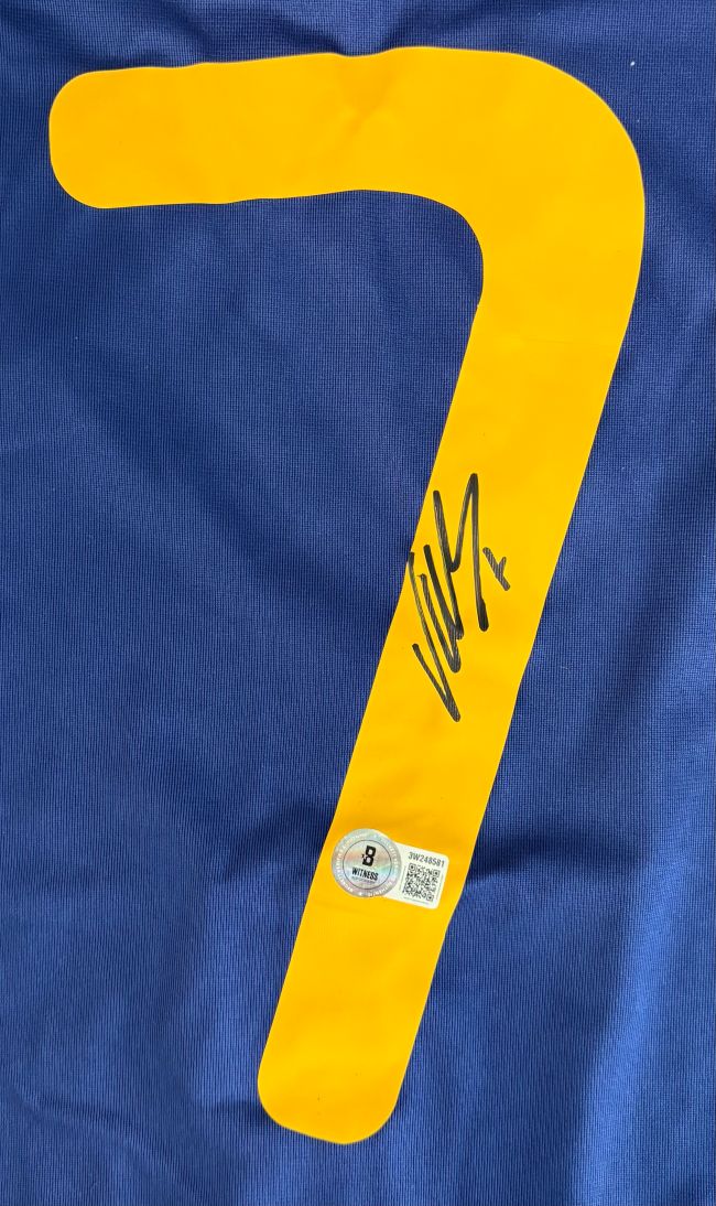 David Villa Signed Spain 2010 Adidas Navy Soccer Jersey BAS