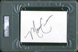Marcia Cross Authentic Signed 4X6 Index Card Autographed PSA/DNA Slabbed 1