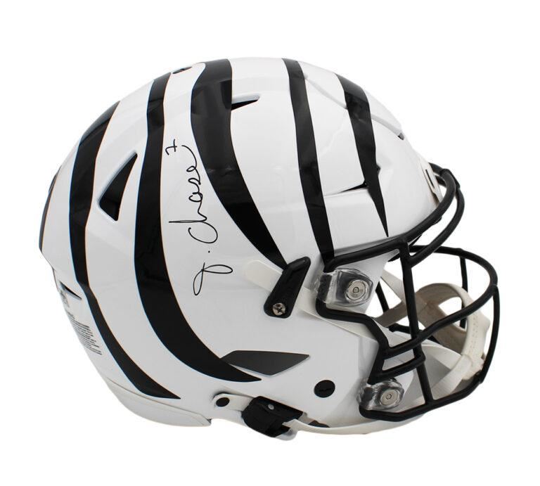 Ja'Marr Chase Autographed Bengals Full Size Authentic On-Field Alternative SpeedFlex Helmet