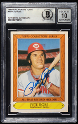 Pete Rose Signed 1985 Woolworth's Topps #30 BGS Autograph 10