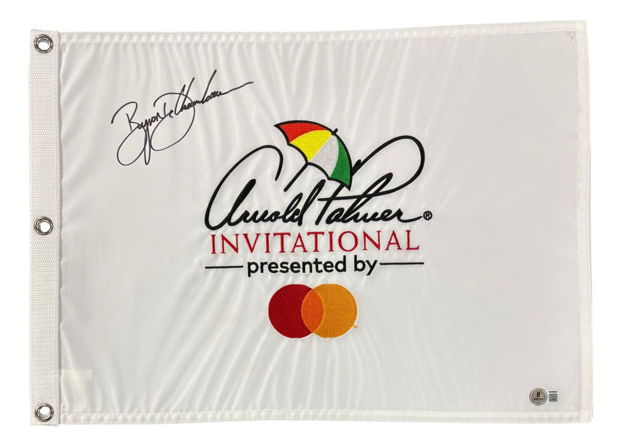 Bryson DeChambeau Signed Arnold Palmer Invitational Golf Flag BAS