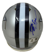 Deion Sanders Signed Dallas Cowboys Mini Speed Helmet BAS