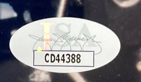 Sports Integrity Denzel Washington Signed Framed 8x10 Photo features an oval JSA sticker, faint JSA letters, a cursive signature, and CD44388 code in bold black within a white rectangle.