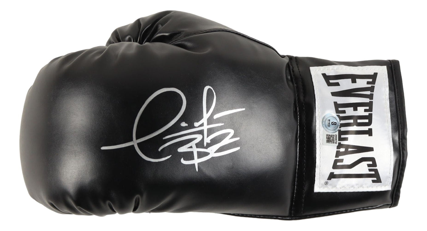 Deontay Wilder Signed Black Everlast Left Hand Boxing Glove BAS
