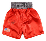 Deontay Wilder Signed Custom Red Boxing Trunks BAS