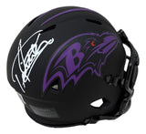 Derrick Henry Signed Baltimore Ravens Eclipse Mini Speed Helmet BAS