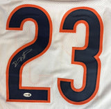 Devin Hester Chicago Signed White Football Jersey JSA QR Hologram