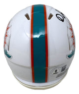De'Von Achane Signed Miami Dolphins Mini Speed Helmet BAS