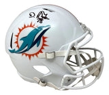 De'Von Achane Signed Miami Dolphins Full Size Replica Speed Helmet BAS