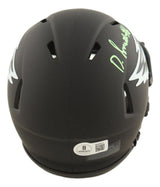 Devonta Smith Signed Philadelphia Eagles Eclipse Mini Speed Helmet BAS