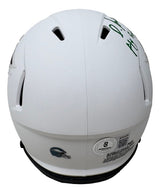 Devonta Smith Signed Eagles Lunar Eclipse Mini Speed Helmet Fly Eagles BAS