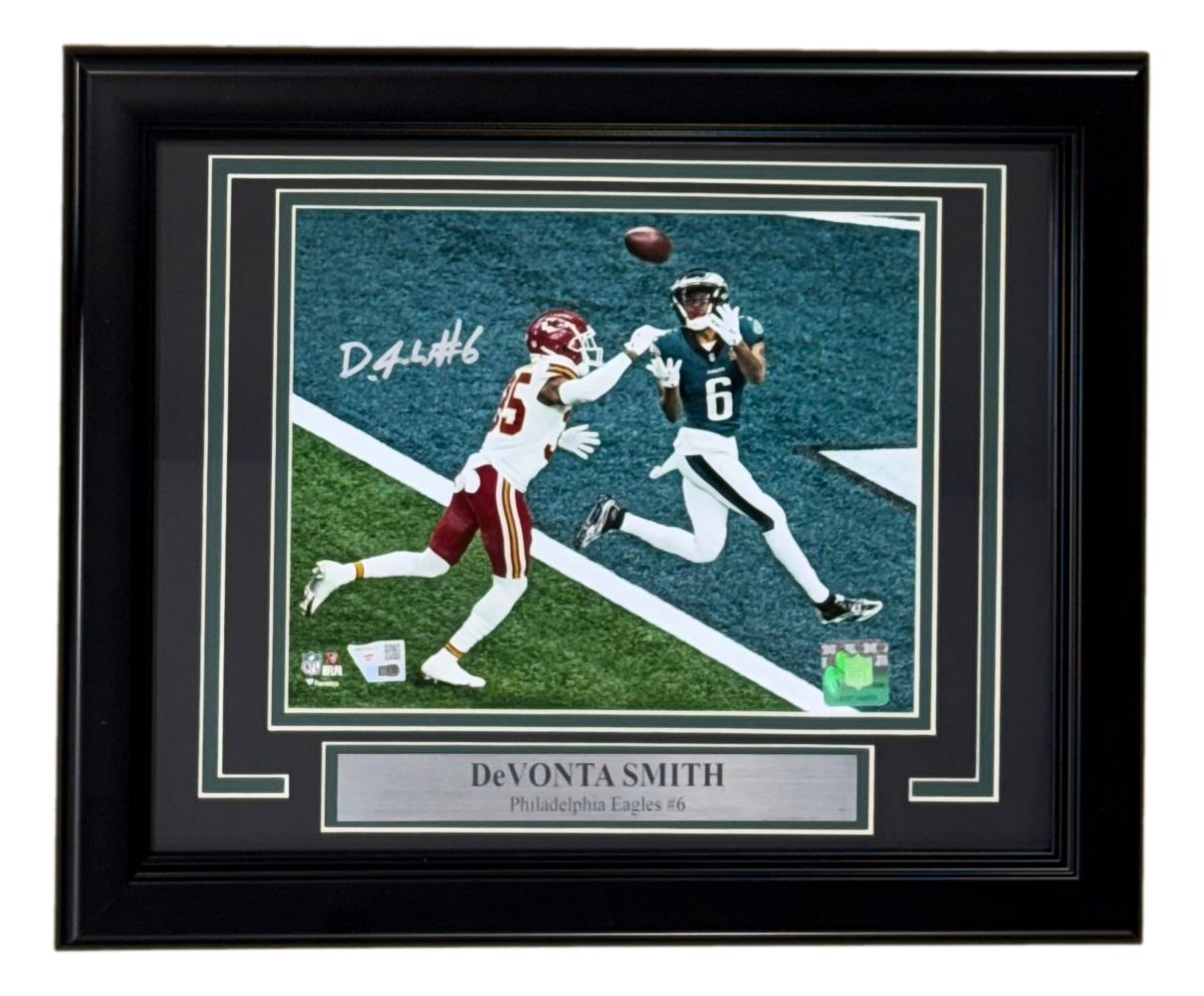 Devonta Smith Signed Framed 8x10 Eagles Super Bowl 59 LIX Photo Fanatics